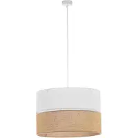 TK Lighting Hengelampe Linobianco med jute
