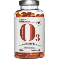 BioSalma Omega-3 Lakseolje 1000mg 180 kapsler