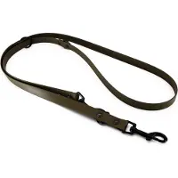 Heim justerbar føreline BioThane, oliven - 200 cm lang, 19 mm bred