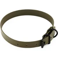 Heim halsbånd BioThane, oliven - 44 - 54 cm Halsomfang, B 25 mm