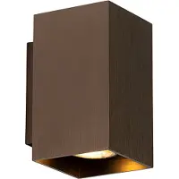QAZQA Moderne vegglampe mørk bronse firkantet 2-lys - Sandy