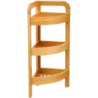 5 Five Bamboo Corner 3 Trays Baderomsarrangør