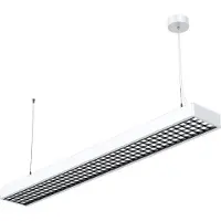 Arcchio Susi LED-hengelampe til kontor, hvit, 120 cm, 4000K, DALI