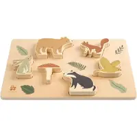 Sebra Puslespill - Tre - Toes/Builders - - OneSize - Puslespill
