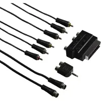 Hama Universal - Video / lydkabelsett - S-Video / kombinert video / audio - svart