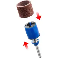 Bosch SC407, Slipehjul, Metall, Tre, , Blå, Sølv, 1,3 cm, 3 stykker