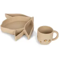 Konges Sløjd Silicone Spisesett Lemon Warm Clay (Onesize)