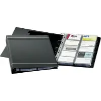 Durable VISIFIX - Visittkortbok - fortrykt: A-Z - for 57 x 90 mm - kapasitet: 400 kort - med fliker - koksgrå