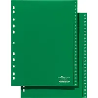 Durable 6157, Numerisk faneindeks, Grønn, Portrett, A4, 230 mm, 297 mm