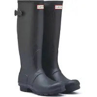 Hunter for woman. WFT1001RMA Orig Back Adjustable Boots black (38), Flat, None, Casual