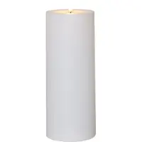 Star Trading LED stearinlys Flamme Rak 27,5 cm hvit plast batteridrevet