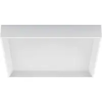 LINEA LIGHT Tara Q LED-taklampe, kantet, 40 x 40 cm