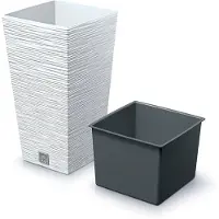 Prosperplast 11l Furu Collection 26.5x26.5x50 Cm Blomsterpotte