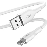 Puro Elektrik Puro Soft USB-A - USB-C-kabel 1,5 m - hvit