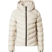 Superdry for woman. W5011593A Fuji beige hooded quilted jacket with hood (XL), Casual, Polyester
