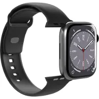 Puro Icon Silikonrem for Apple klokke 42 / 44 / 45 / 49 mm - Svart (2 stk.)