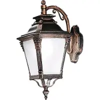 Orion Aiko utendørs vegglampe, antikk finish, pendel