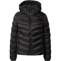 Superdry for woman. W5011593A Fuji Hooded Quilted Jacket black (L), Casual, Polyester