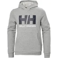 Helly Hansen Jr HH Logo Hoodie 2.0 Grey Melange (152 / 12 år)