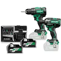 HiKOKI Hitachi elektroverktøysett. 36/18V KC18DE WJZ (DS18DE + WR18DH) MULTIVOLT 2x5,0Ah HITSYSTEM
