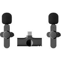 Lippa Dual Wireless Lavalier Microphone With USB-C Connector