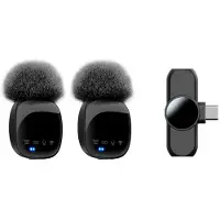 Lippa Dual Wireless Wind Protected Microphone With USB-C Connector