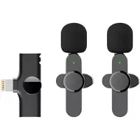 Lippa trådløs mikrofon med Lightning-kontakt - 2 stk. - Svart