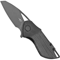 Bestech Riverstone - Blackwash - G10 foldekniv, svart