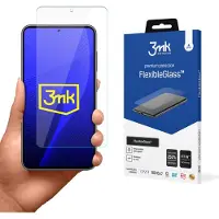 3MK FlexibleGlass - Skjermbeskyttelse for mobiltelefon - splash-proof - glass - for Samsung Galaxy S22