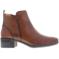 Pikolinos for woman. W6W-8950 Brown Malaga Leather Ankle Boots (40), 3 to 5 cm, Zip, Casual
