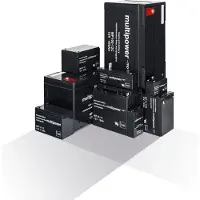 Multipower PB-6-12-6,35 Blybatteri 6 V 12 Ah Blyfleece (B x H x T) 151 x 99 x 50 mm Fladstik 6,35 mm Vedligeholdelsesfri, Lav selvafladning