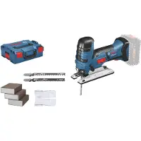 Bosch GST 18 V-LI S, Svart, Blå, 12 cm, 2 cm, 8 mm, 90 dB, 79 dB (Batteri og lader er ikke inkluderet)