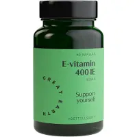 Great Earth E-vitamin, 60 kapsler