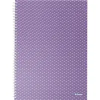 Esselte Colour'Breeze A4 Notebook squared wirebound Lavender