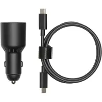 DJI CCX260-65 - Bilstrømadapter - 65 watt - 5 A - PD - 2 utgangskontakter (USB-C, USB) - på kabel: USB-C