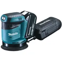 Makita DBO180RTJ - Eksentersliper - trådløs - 125 mm - 2 batterier - 18 V