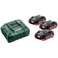 Metabo Basis Asc 30-36v + 3x 18v 4.0ah Lader Og Batteri
