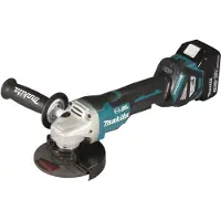 Makita DGA517RTJ - Vinkelsliper - trådløs - 125 mm - 2 batterier - 18 V