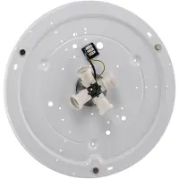 TK Lighting Taklampe Rondo, hvit Ø 60 cm