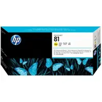 HP Skriverhode og skriverhoderenser gul Nr 81