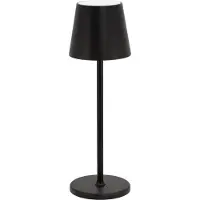 Securit LED bordlampe FELINE, inkl. lynkoblings-ladekabel, sort