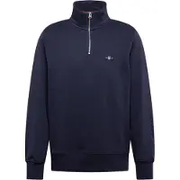 Gant for man. 2008005 Shield half-zip sweatshirt navy (XL), Casual, Cotton, Long sleeve