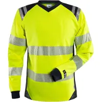 Fristads T-skjorte Flam dame kl. 3 7357 TFL Varselgul/marineblå 3XL