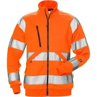 Fristads Sweatshirtjakke 7427 SHV klasse 3, dame Varseloransje XL