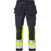 Fristads Bukse stretch Flamestat 2163 ATHF klasse 1 Varselgul/marineblå D92