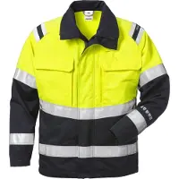 Fristads Jakke Flam kl. 2 4176 ATHS Varselgul/marineblå M