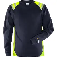 Fristads T-skjorte Flam dame 7358 TFL Marineblå/varselgul 4XL