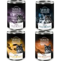 Wild Freedom Adult Sterilised 6 x 400 g – kornfri oppskrift - Blandet pakke