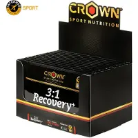 Crown Sport Nutrition 3:1 Recovery+ Gjenopprettingsboks Med Enkeltdoser Bær 50g 10 Enheter