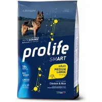 PROLIFE Smart Adult Medium/ Large Breed kylling og ris for mellomstore og store raser - 12 kg